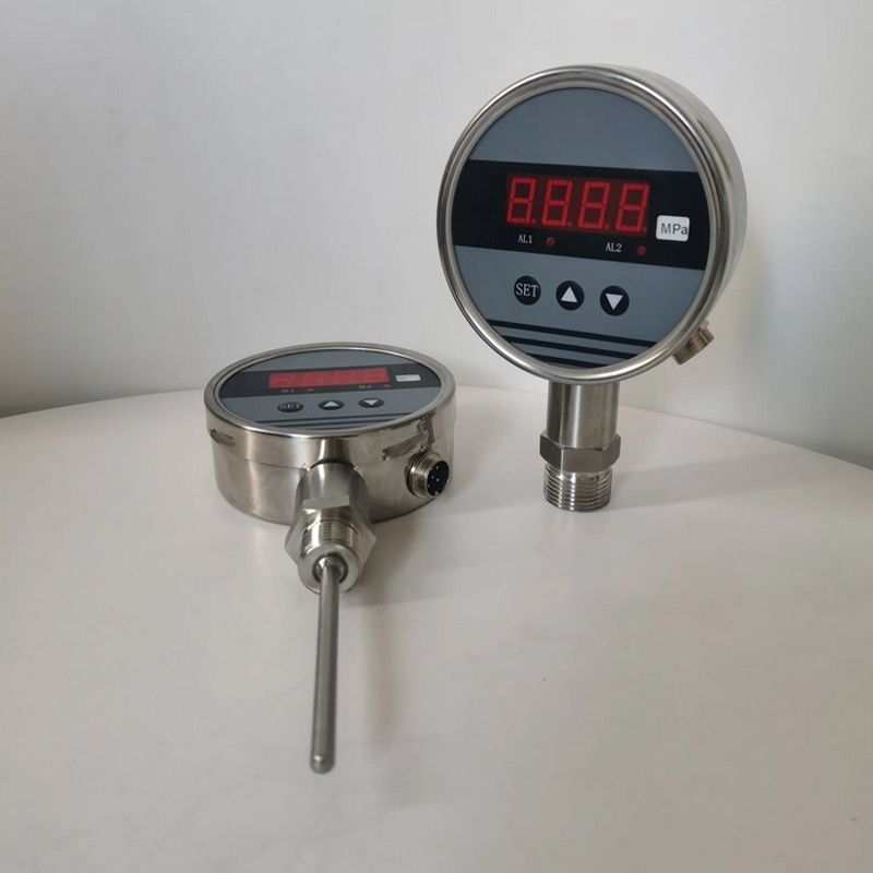 隔膜壓力表HDT104（100表盤）智能壓力控制器廣泛應(yīng)用于水電，自來水，石油，化工，醫(yī)療