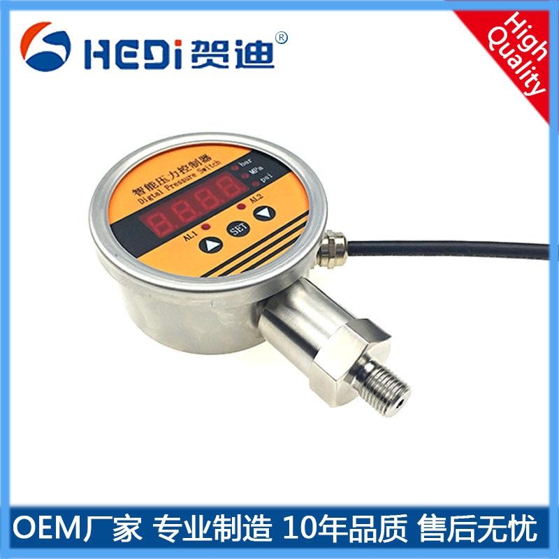 HDK104通用型智能壓力控制器4位數(shù)碼管顯示用于流體介質(zhì)的壓力進行現(xiàn)場測量、顯示與控制